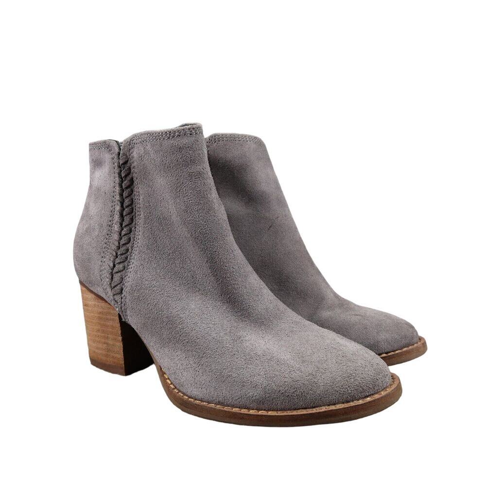 Blondo Shoes Womens 6 Booties Block Heel Leather Waterproof Ankle Boot Fashion